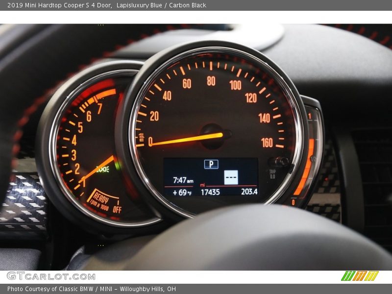 Lapisluxury Blue / Carbon Black 2019 Mini Hardtop Cooper S 4 Door