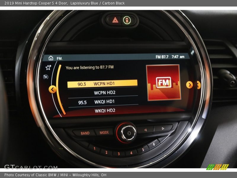 Lapisluxury Blue / Carbon Black 2019 Mini Hardtop Cooper S 4 Door