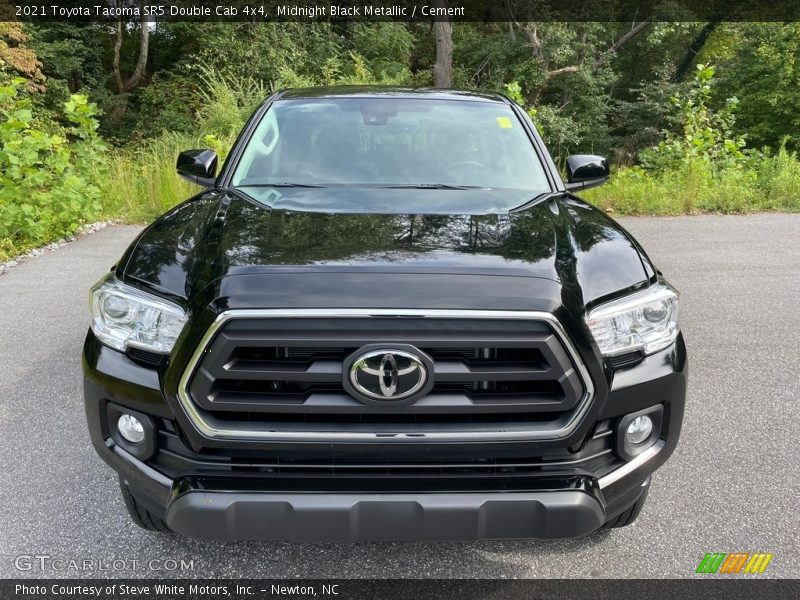 Midnight Black Metallic / Cement 2021 Toyota Tacoma SR5 Double Cab 4x4