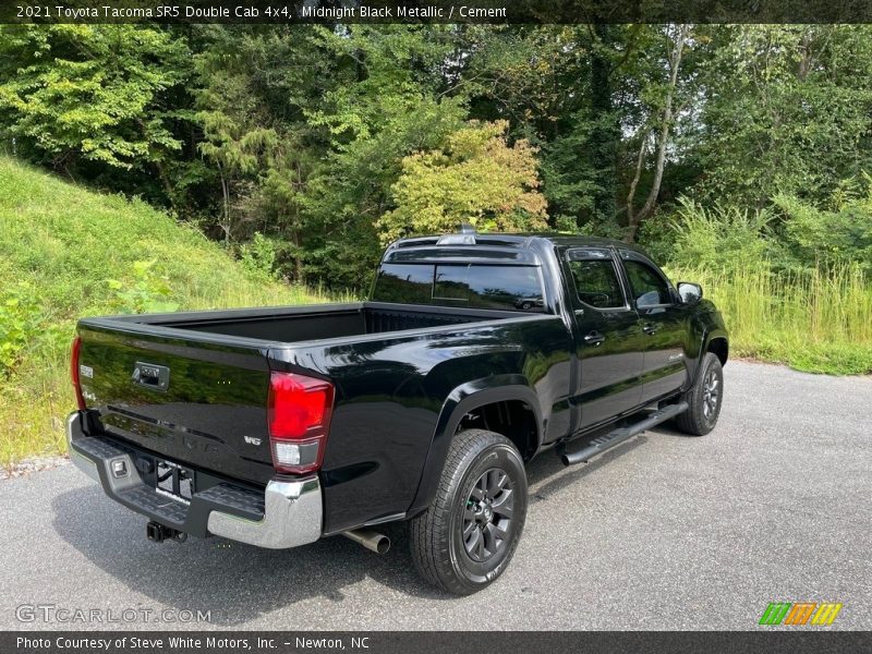Midnight Black Metallic / Cement 2021 Toyota Tacoma SR5 Double Cab 4x4