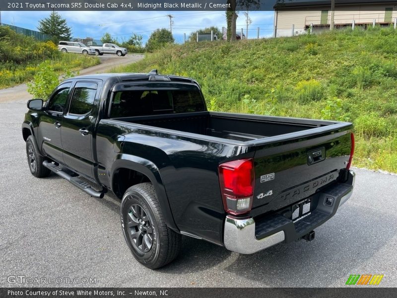 Midnight Black Metallic / Cement 2021 Toyota Tacoma SR5 Double Cab 4x4