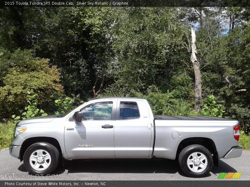 Silver Sky Metallic / Graphite 2015 Toyota Tundra SR5 Double Cab