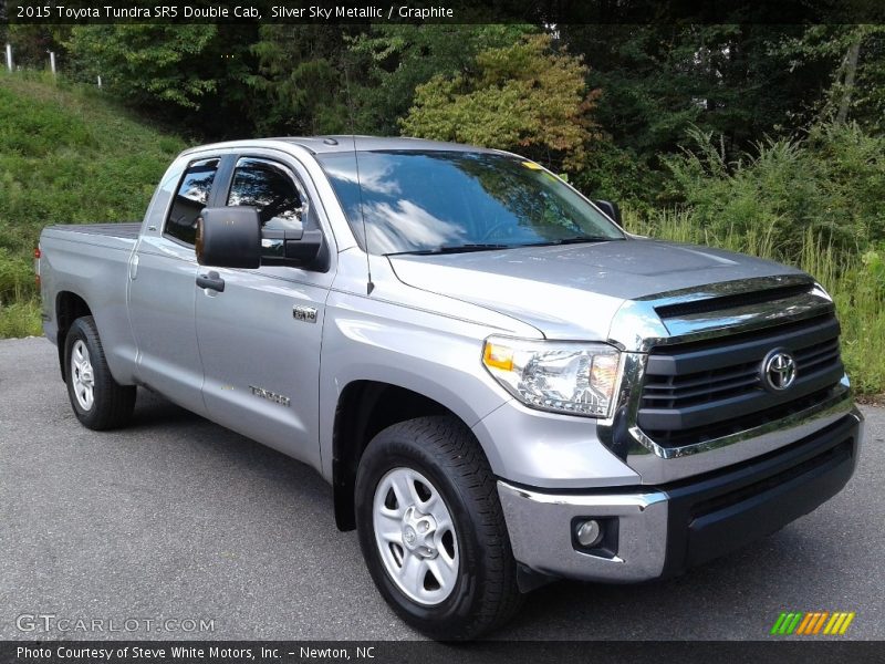 Silver Sky Metallic / Graphite 2015 Toyota Tundra SR5 Double Cab