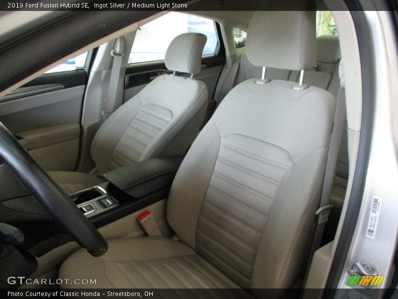 Ingot Silver / Medium Light Stone 2019 Ford Fusion Hybrid SE