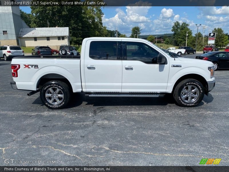 Oxford White / Earth Gray 2018 Ford F150 XLT SuperCrew