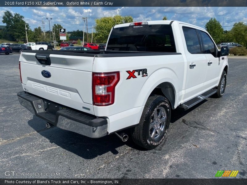 Oxford White / Earth Gray 2018 Ford F150 XLT SuperCrew