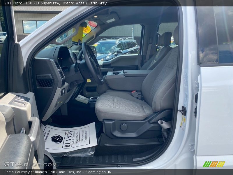 Oxford White / Earth Gray 2018 Ford F150 XLT SuperCrew