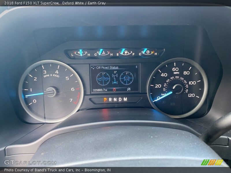 Oxford White / Earth Gray 2018 Ford F150 XLT SuperCrew