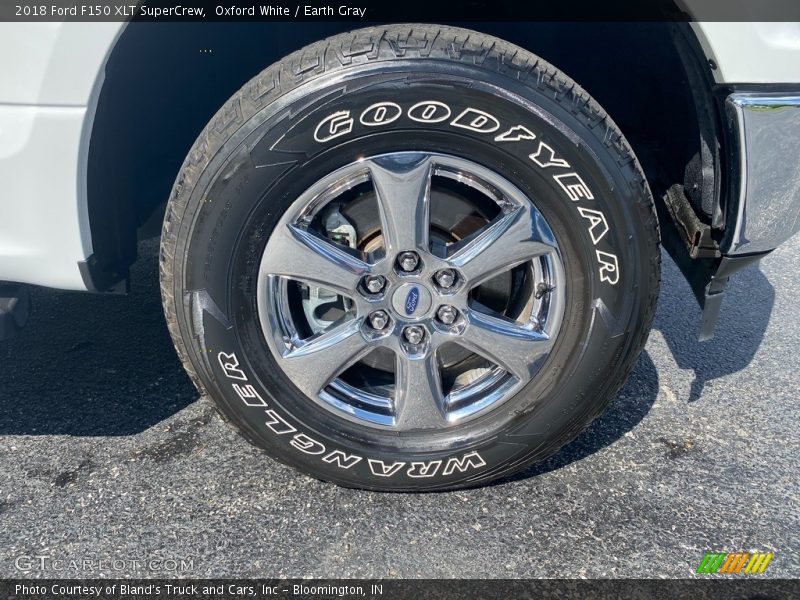 Oxford White / Earth Gray 2018 Ford F150 XLT SuperCrew