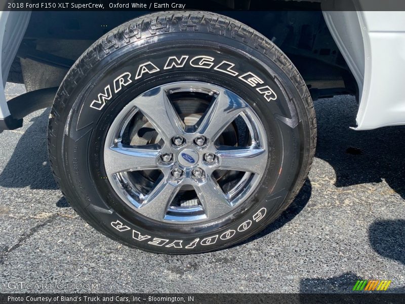 Oxford White / Earth Gray 2018 Ford F150 XLT SuperCrew