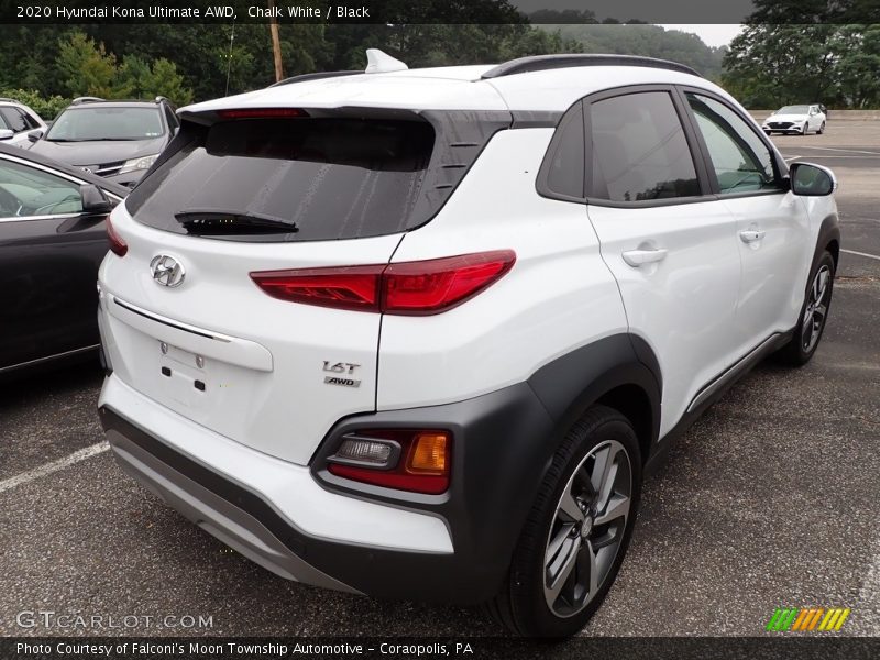 Chalk White / Black 2020 Hyundai Kona Ultimate AWD
