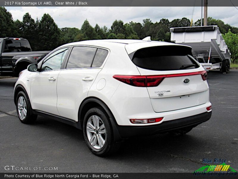 Clear White / Black 2017 Kia Sportage LX AWD