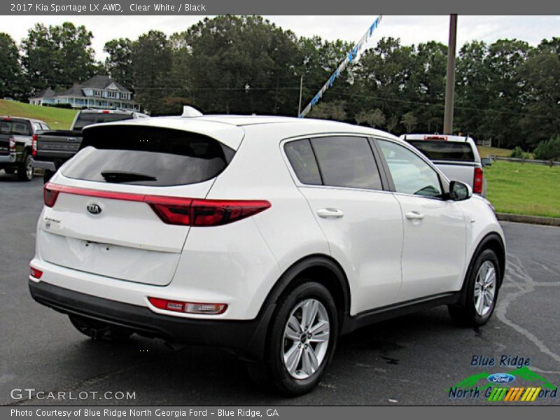 Clear White / Black 2017 Kia Sportage LX AWD