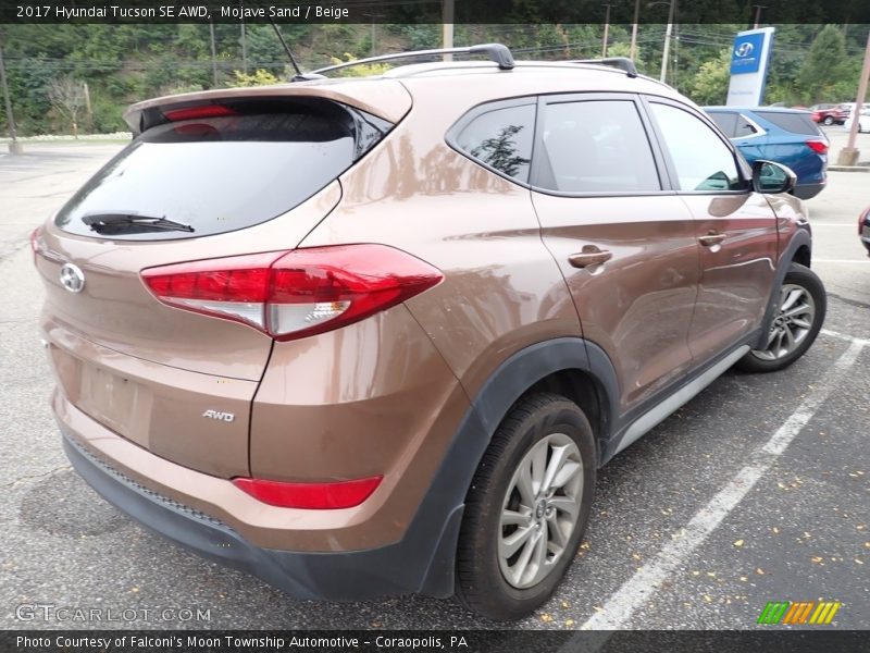 Mojave Sand / Beige 2017 Hyundai Tucson SE AWD