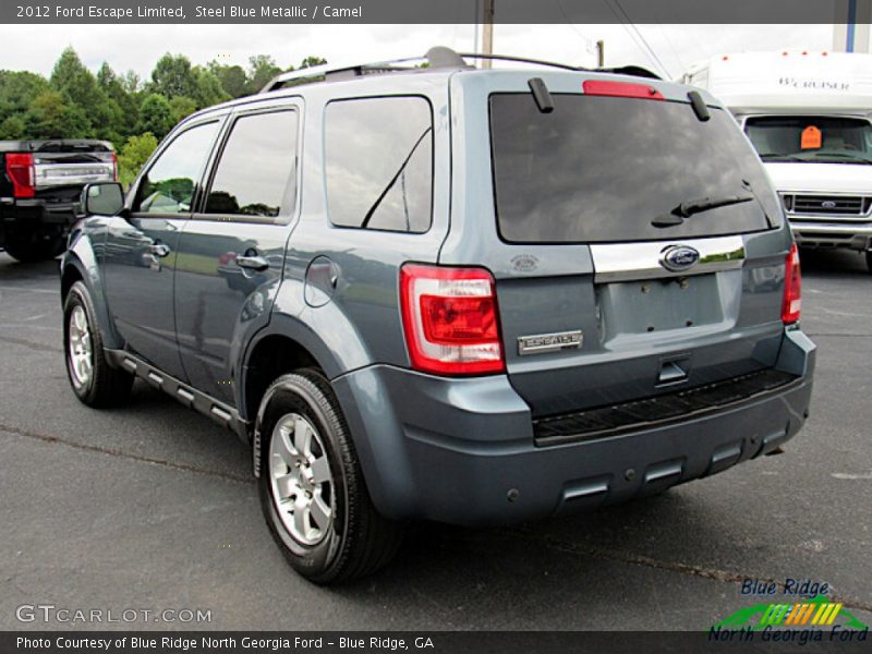 Steel Blue Metallic / Camel 2012 Ford Escape Limited