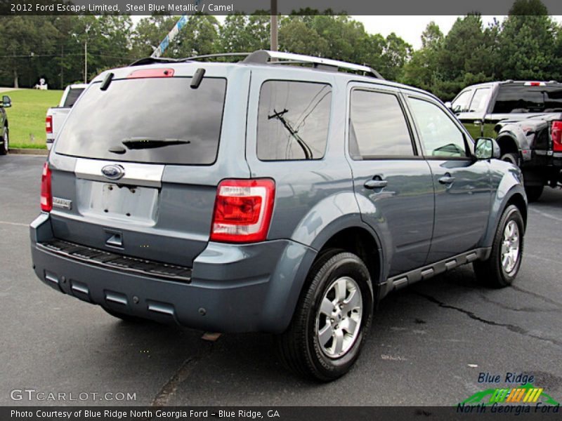 Steel Blue Metallic / Camel 2012 Ford Escape Limited