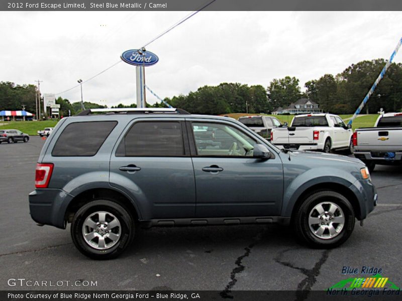 Steel Blue Metallic / Camel 2012 Ford Escape Limited