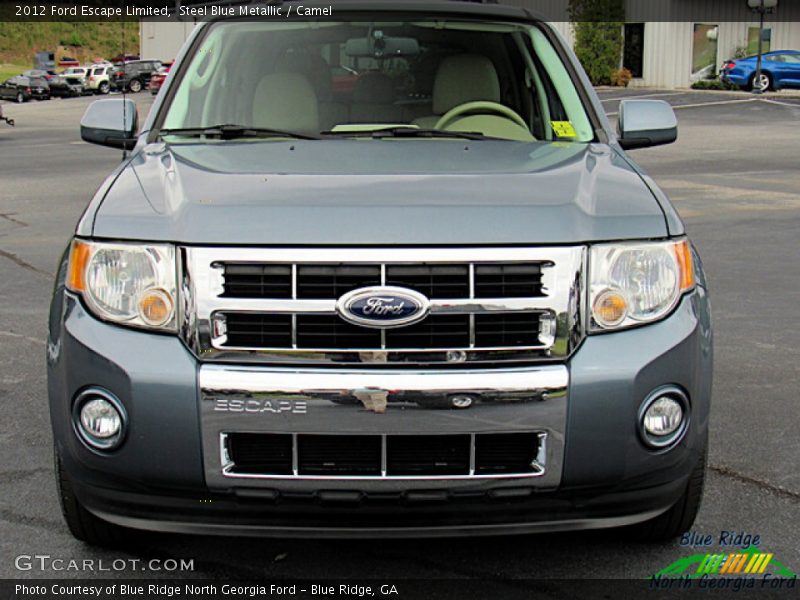 Steel Blue Metallic / Camel 2012 Ford Escape Limited