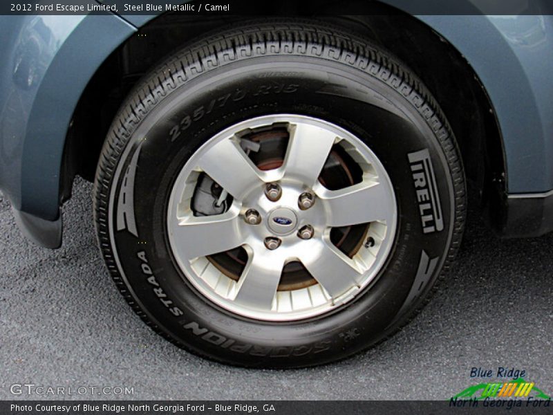 Steel Blue Metallic / Camel 2012 Ford Escape Limited