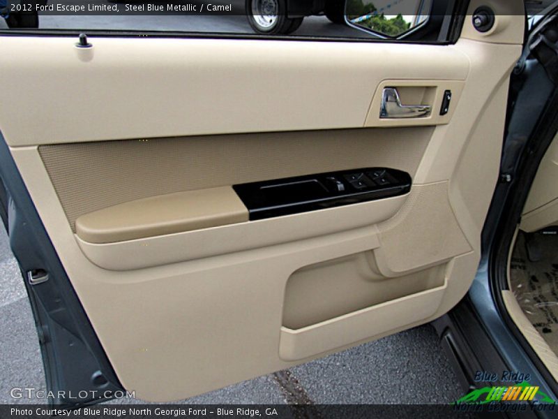 Steel Blue Metallic / Camel 2012 Ford Escape Limited
