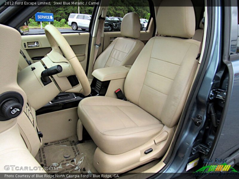Steel Blue Metallic / Camel 2012 Ford Escape Limited