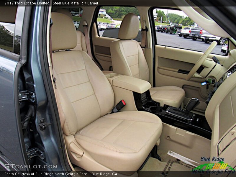 Steel Blue Metallic / Camel 2012 Ford Escape Limited