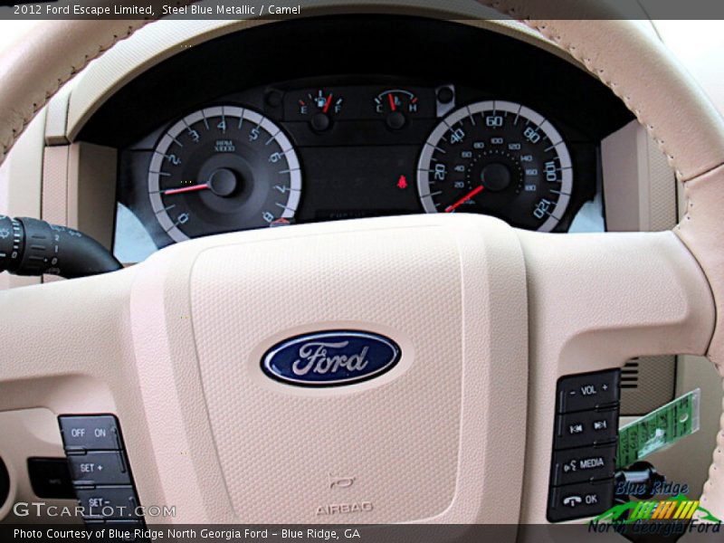 Steel Blue Metallic / Camel 2012 Ford Escape Limited