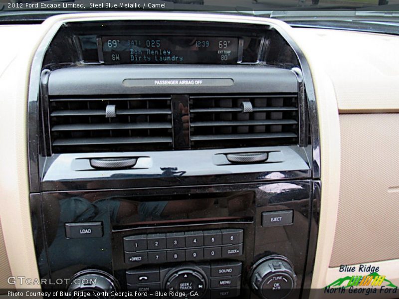 Steel Blue Metallic / Camel 2012 Ford Escape Limited