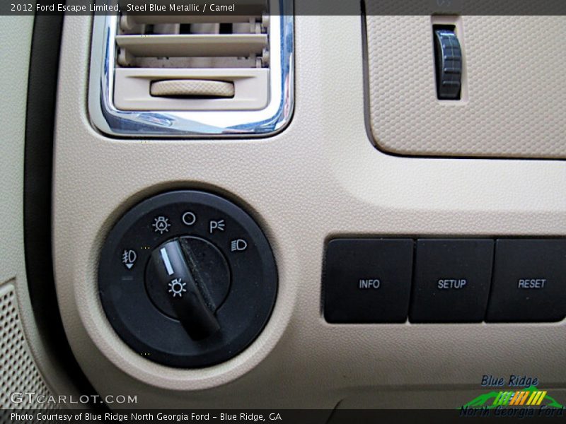 Steel Blue Metallic / Camel 2012 Ford Escape Limited