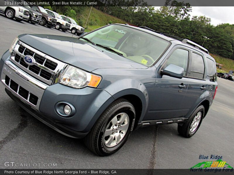 Steel Blue Metallic / Camel 2012 Ford Escape Limited