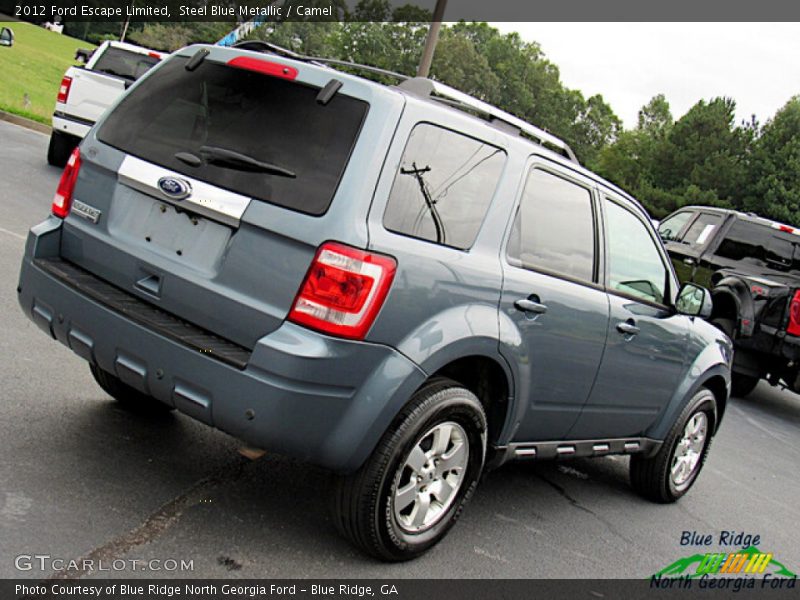 Steel Blue Metallic / Camel 2012 Ford Escape Limited