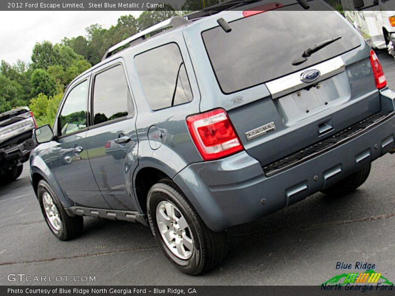 Steel Blue Metallic / Camel 2012 Ford Escape Limited