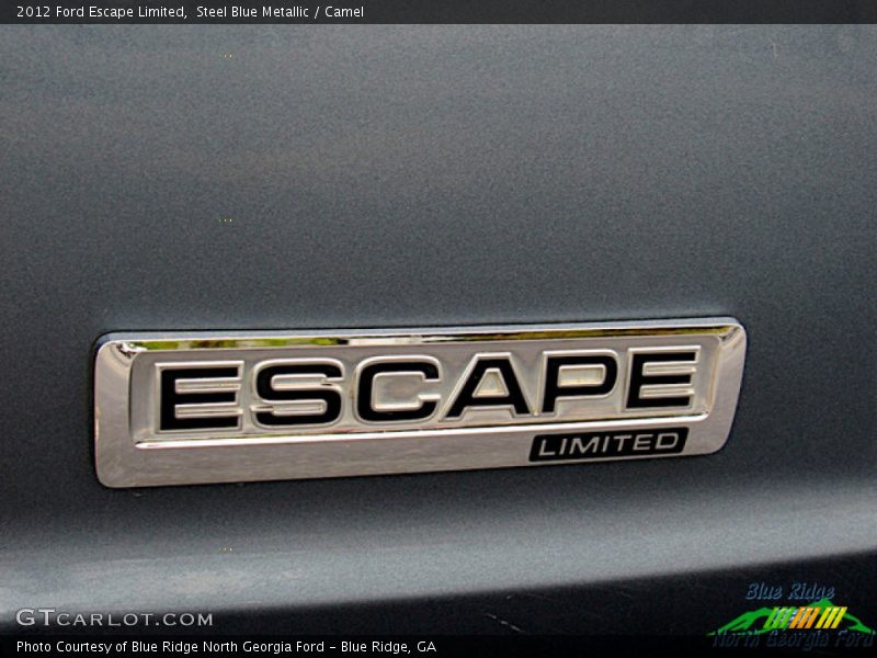 Steel Blue Metallic / Camel 2012 Ford Escape Limited