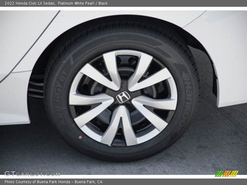 Platinum White Pearl / Black 2022 Honda Civic LX Sedan