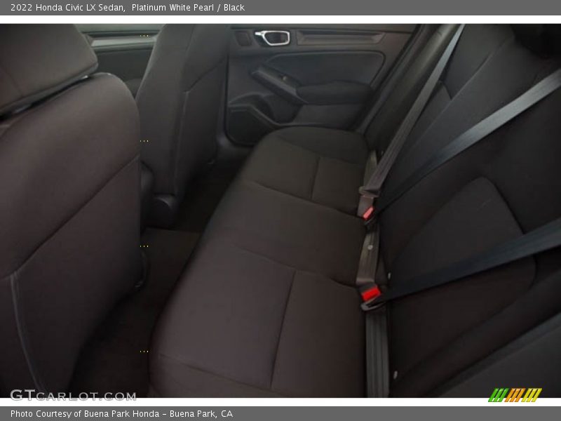 Platinum White Pearl / Black 2022 Honda Civic LX Sedan