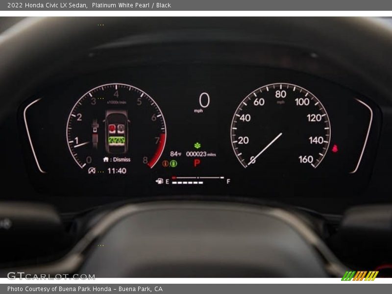 Platinum White Pearl / Black 2022 Honda Civic LX Sedan