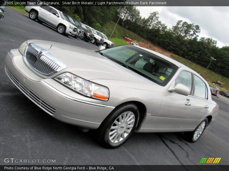 Silver Birch Metallic / Light Parchment/Medium Dark Parchment 2005 Lincoln Town Car Signature