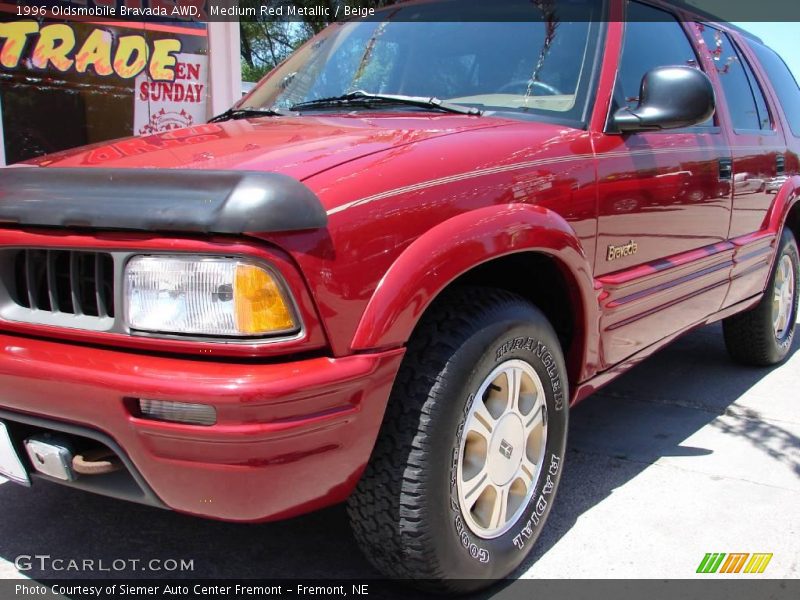 Medium Red Metallic / Beige 1996 Oldsmobile Bravada AWD