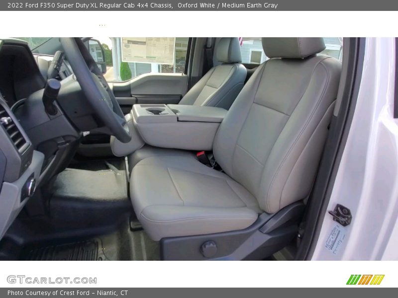Oxford White / Medium Earth Gray 2022 Ford F350 Super Duty XL Regular Cab 4x4 Chassis