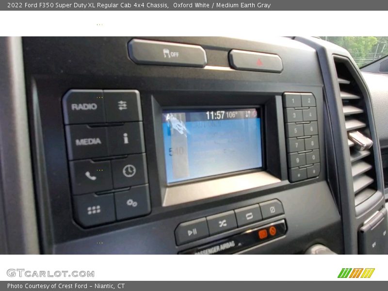 Oxford White / Medium Earth Gray 2022 Ford F350 Super Duty XL Regular Cab 4x4 Chassis