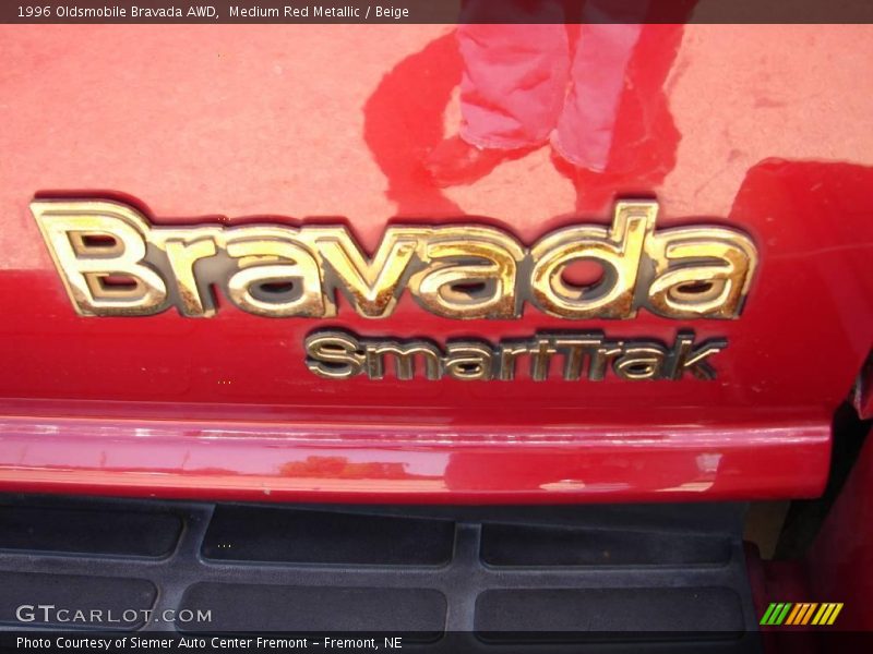 Medium Red Metallic / Beige 1996 Oldsmobile Bravada AWD