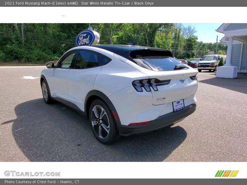 Star White Metallic Tri-Coat / Black Onyx 2021 Ford Mustang Mach-E Select eAWD