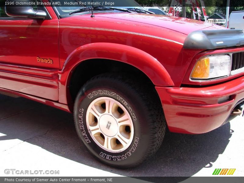 Medium Red Metallic / Beige 1996 Oldsmobile Bravada AWD