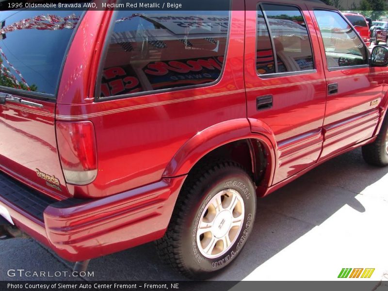 Medium Red Metallic / Beige 1996 Oldsmobile Bravada AWD