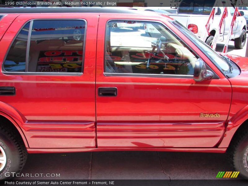 Medium Red Metallic / Beige 1996 Oldsmobile Bravada AWD
