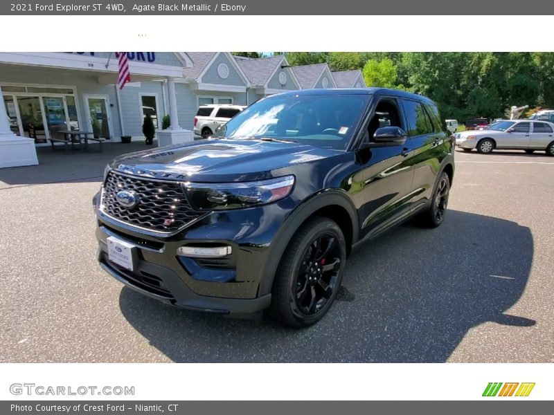 Agate Black Metallic / Ebony 2021 Ford Explorer ST 4WD