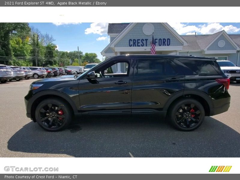 Agate Black Metallic / Ebony 2021 Ford Explorer ST 4WD