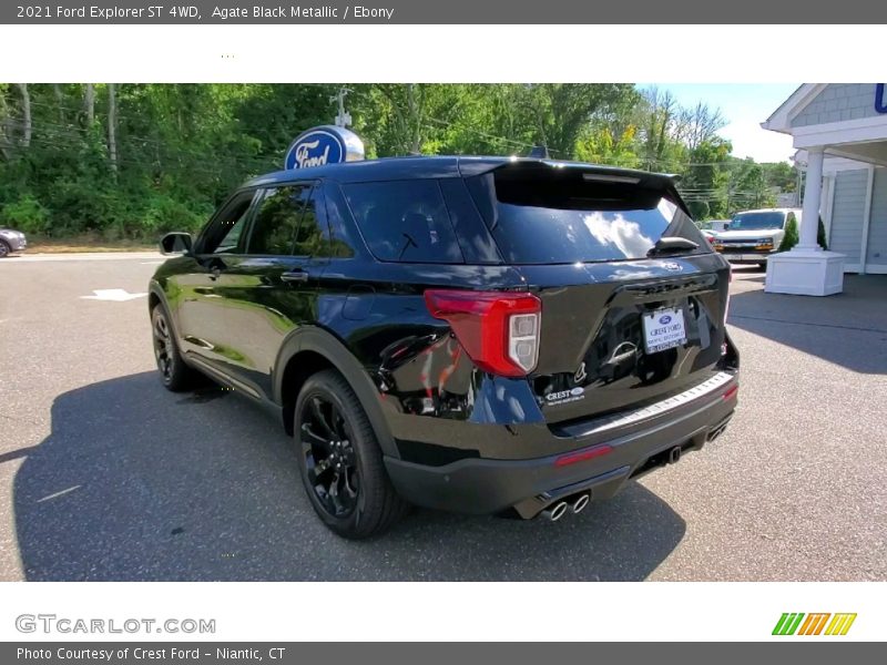 Agate Black Metallic / Ebony 2021 Ford Explorer ST 4WD