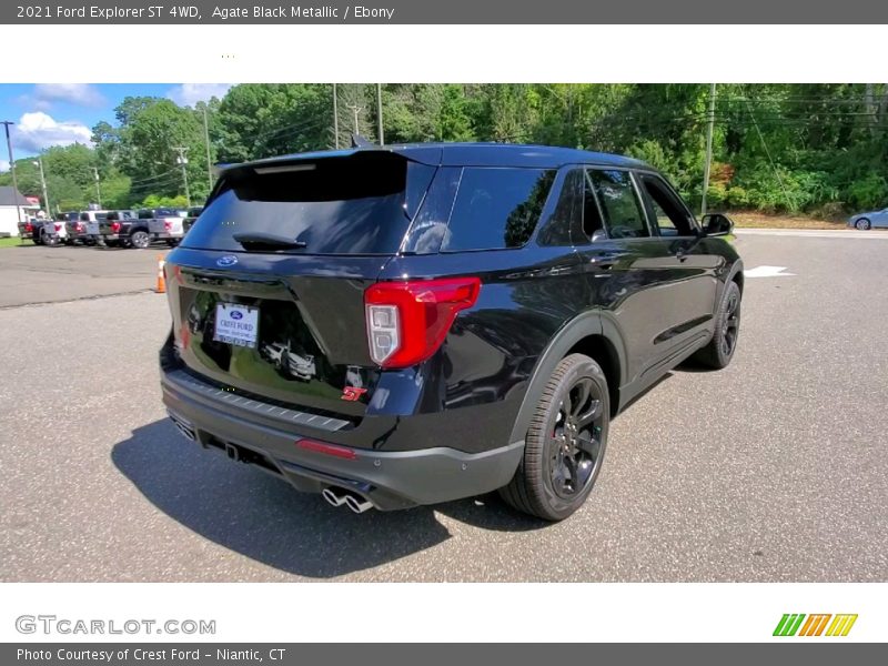 Agate Black Metallic / Ebony 2021 Ford Explorer ST 4WD