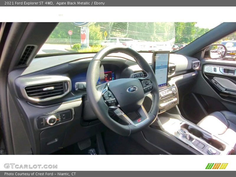Agate Black Metallic / Ebony 2021 Ford Explorer ST 4WD